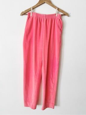 Vintage Soft Velour Cal Sport Lounge Pants - Bright Pink small
